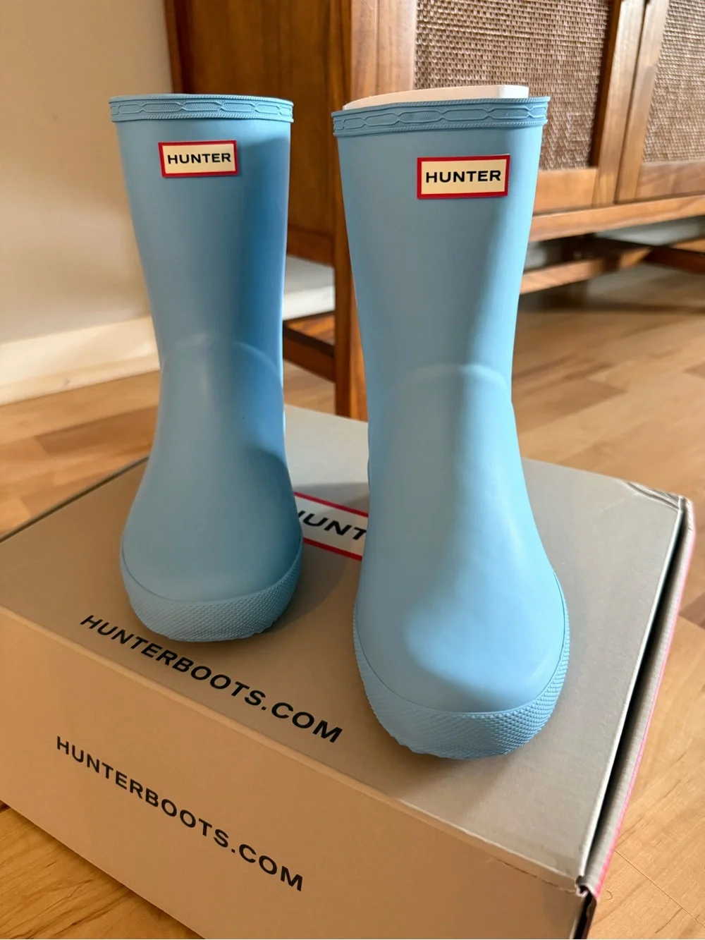 Hunter First Classic Rain Boots - Waterproof—Light Blue